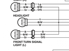 Front signal turn signal wiring