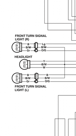 Front signal turn signal wiring