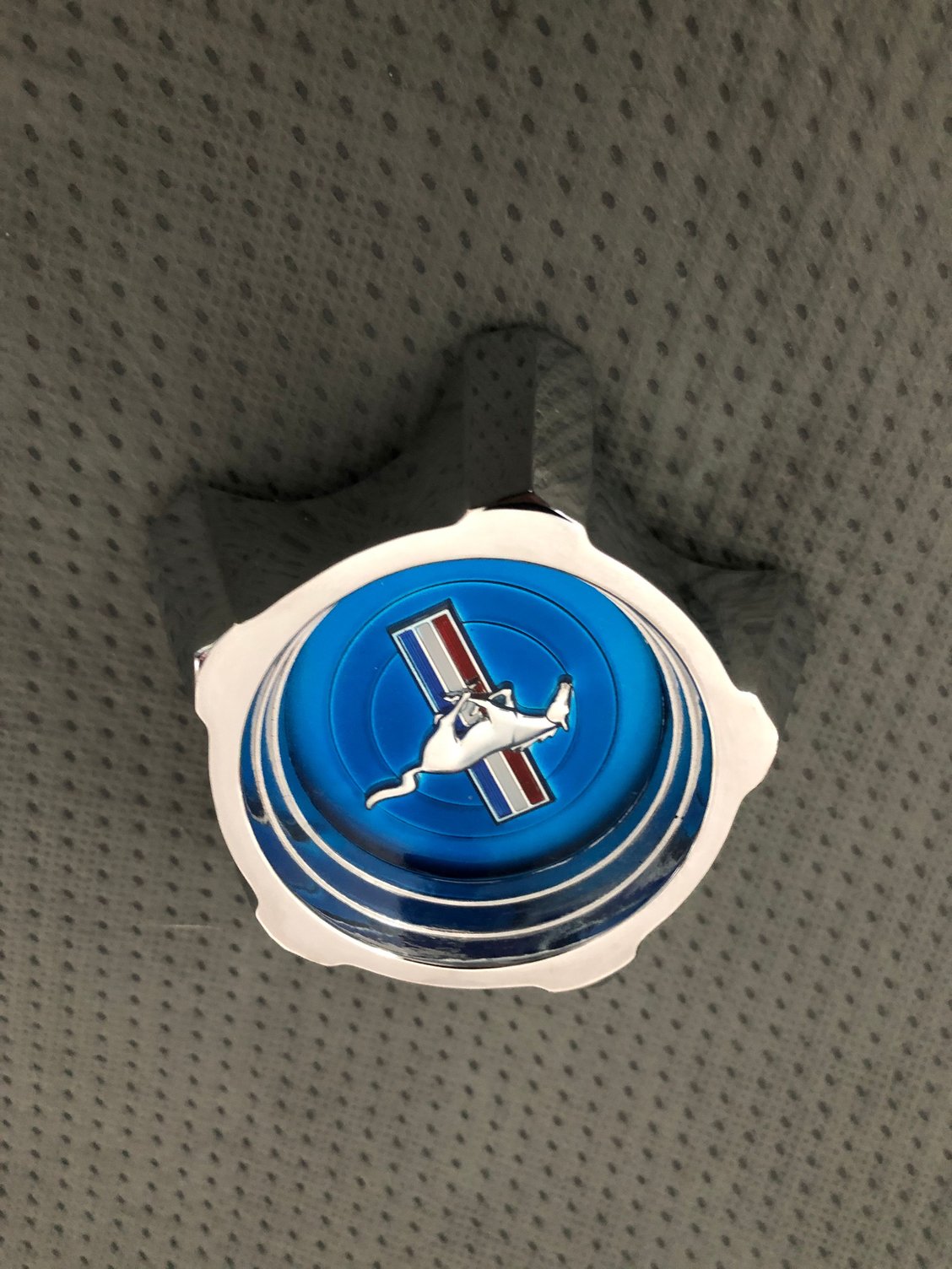 67 Mustang styled steel wheel center caps The Mustang Source Ford