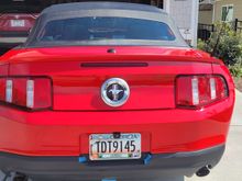 Wayne's 2011 Mustang Convertible Rear Side View