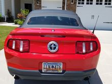 Rear view Wayne's 2011 Mustang