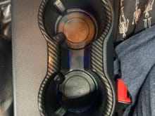 Carbon insert for cup holder