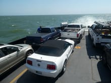 On the ferry