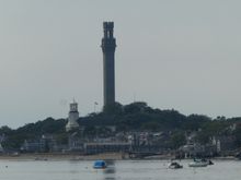 Pilgrim Monument in Provincetown where the Pilgrims landed in 1620.