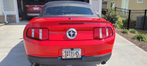 Wayne's 2011 Mustang Convertible Rear Side View