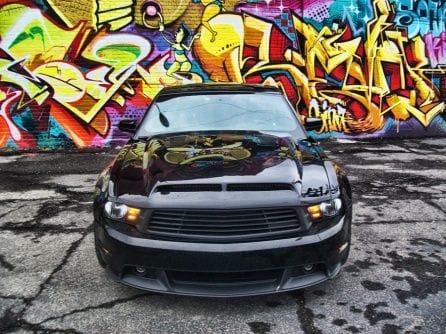 2011 Mustang GT in Eastern Market, Detroit.