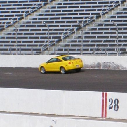 First time on a racetrack, old car