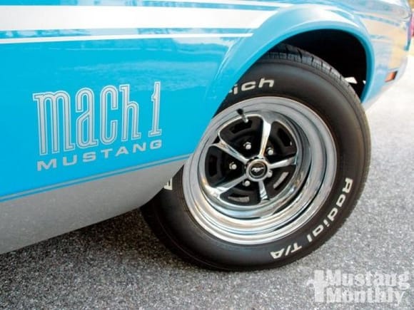 mump 1006 07 o 1971 ford mustang mach 1 tires and wheels
