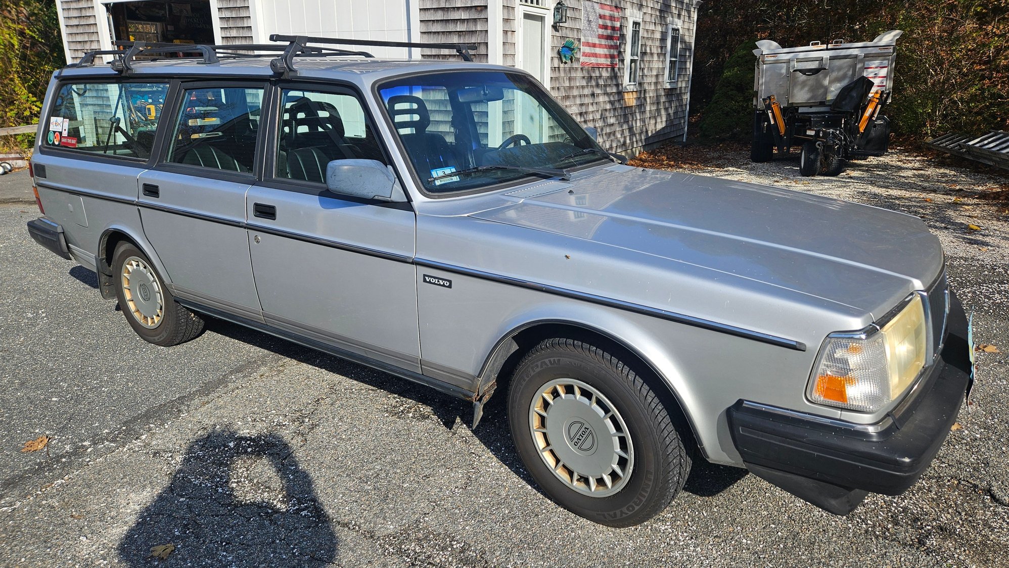 1993 Volvo 240 - 1993 Volvo 240 manual shift wagon,  Silver with black leather,  Excellent condition, - Used - VIN YV1AW8804P1962015 - 200,000 Miles - 4 cyl - 2WD - Manual - Wagon - Silver - Brewster, MA 02631, United States