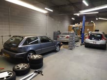 Volvo Man Cave up and running! Still got put my 1983 245 and 2004 s60r in here!