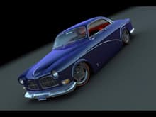 1966 Volvo Amazon Custom Coupe by Bo Zolland Front And Side Tilt Purple 1600x1200