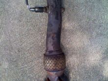 spent 3 months trying to find this down pipe and I still have to have some welding done to it was cut to get the cat off.... it cost me 18 from the u pull and pay here in cincinnati ohio
