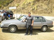 DocWeedon and the 960 at the famous "Snake" turn on the Mullholland Hwy. 07-31-11