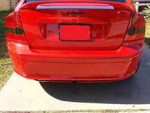 Partially Blacked Out Tail lights
