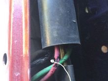 Here is a view of the Door Lock Plunger switch showing the deterioration of the wire insulation.  No wonder my locks were going crazy on our pot-holed city streets.