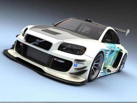 2009 Volvo C30 Racer from Vizualtech Design Front Angle Tilt 1600x1200
