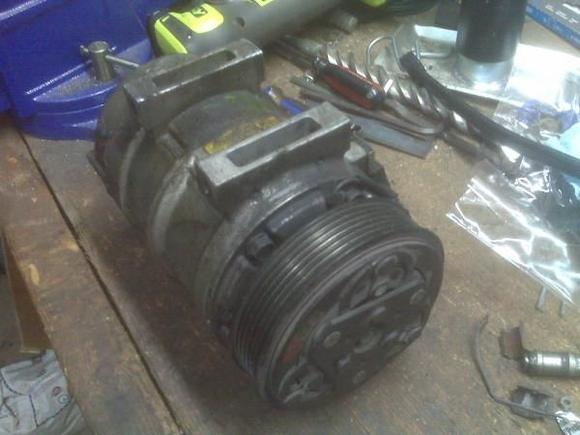 Compressor after removal