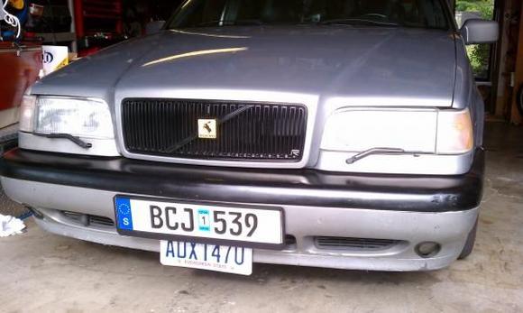 Newer Painted Grille with OEM Driving lights (these were broken when I bought my car)