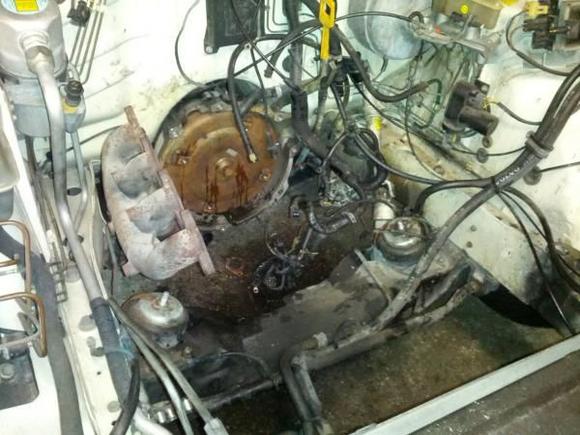 Waiting for the engine to go back in the 940.