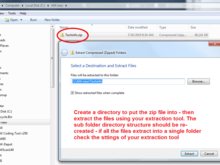 Download the techinfo.zip file into a new folder on your local PC drive. I used c:/AM-new