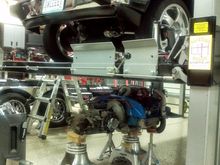 Escos are the tall ones supporting the sides of the motor