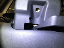 One T 10 at the bottom and use Allen wrench to loosen the center it was a 4 mm