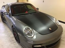 3m 1080  carbon fiber wrap on hood