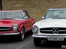 2 Mercedes SL's