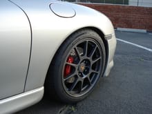 Custom CCW wheels in Corvette Competition Gray