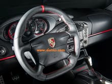 Porsche 996 4 spoke steering wheel with our sportive flat bottom steering wheel conversion