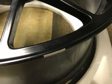 Wheel #1 - small missing paint area
