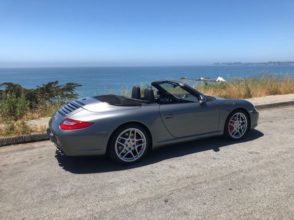 Cement Ship in the background