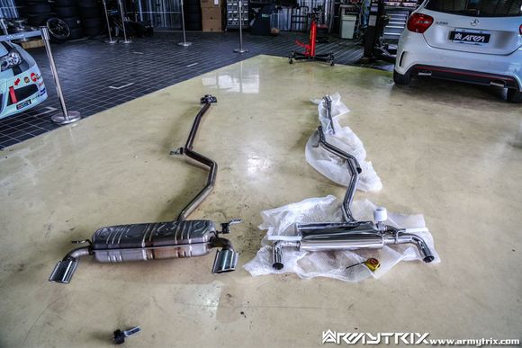 2013 2014 2014 Mercedes Benz A250 CLA250 Performance Valvetronic Exhaust Muffler Armytrix Reviews road sounds AMG Price