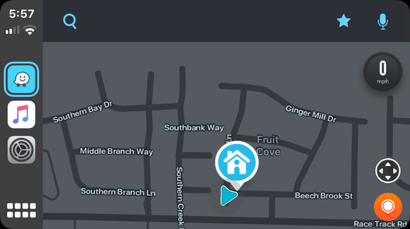 Waze during night. 