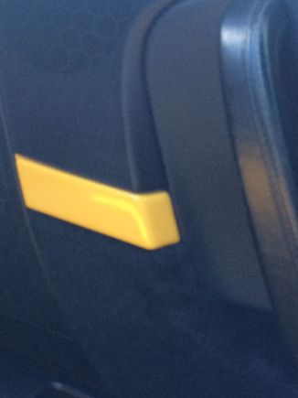 Trapezoidal trim on door