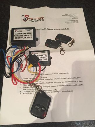 Full instructions with controller and key FOB - Proper Kit