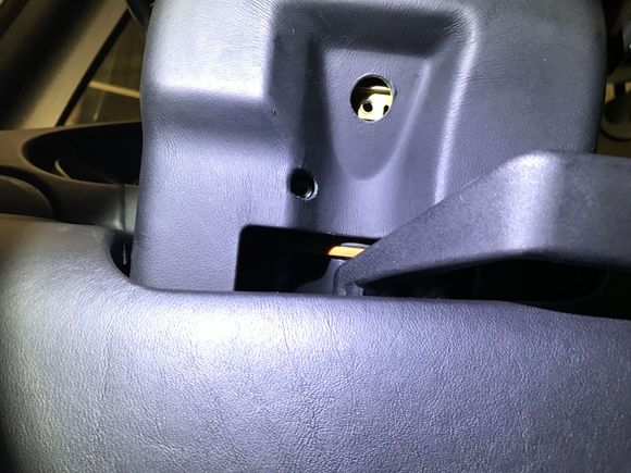 One T 10 at the bottom and use Allen wrench to loosen the center it was a 4 mm