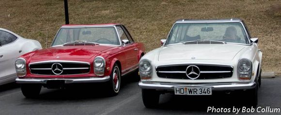 2 Mercedes SL's