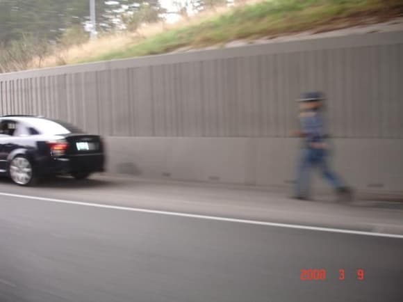 Washington State patrol paying me a visit after being kind enough to notify me i was speeding.