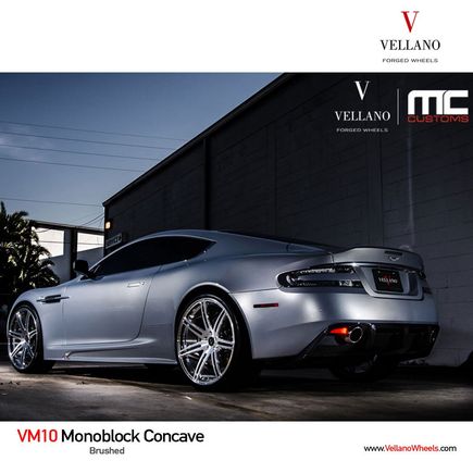 ASTON MARTIN with VELLANO VM10 MONOBLOCK FORGED CONCAVE