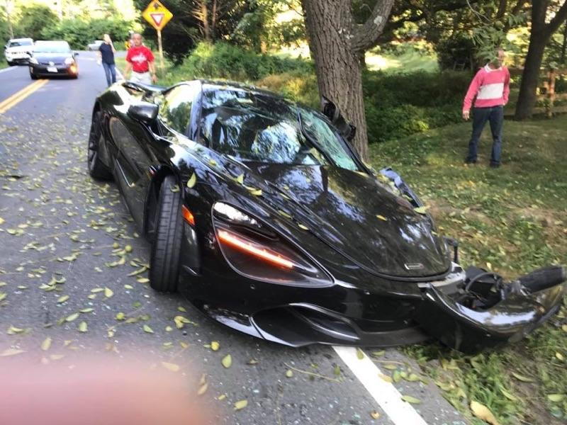 Terrible accident w/ MediVac McLaren Leaving Katie’s Cars & Coffee