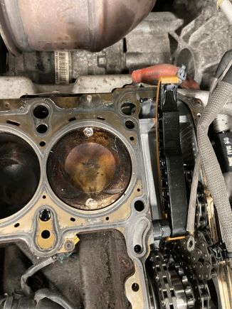 Bolt bounced around the cylinders and destroyed it. 
