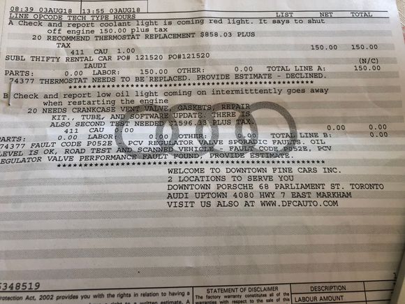 My warranty is JUST up in March. My milage is 74000. The representative said that the whole cost will be around $2000 which is think is dumb because when I took this to my friend's auto shop he said that since it is internal problem and this problem should not occur if my milage is that low. 
Has anyone experienced this and what should I do?