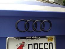 Matte Black emblems on Audi S7