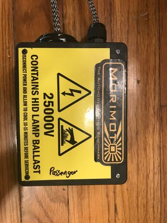 Added some custom printed warning labels and Morimoto stickers for a professional look.