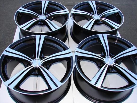 18' inch silver and black rims,5LUG