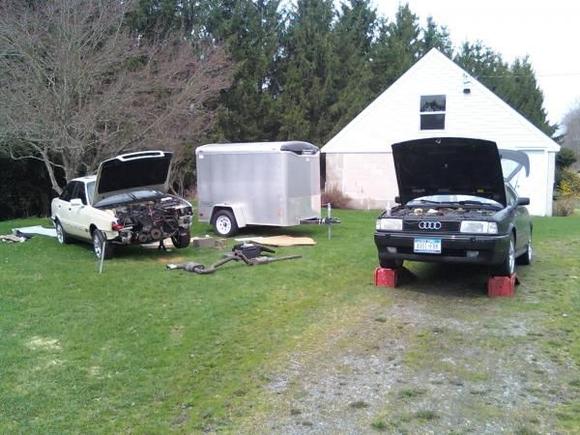 1st month of owning, bought a parts car, and tore into them.