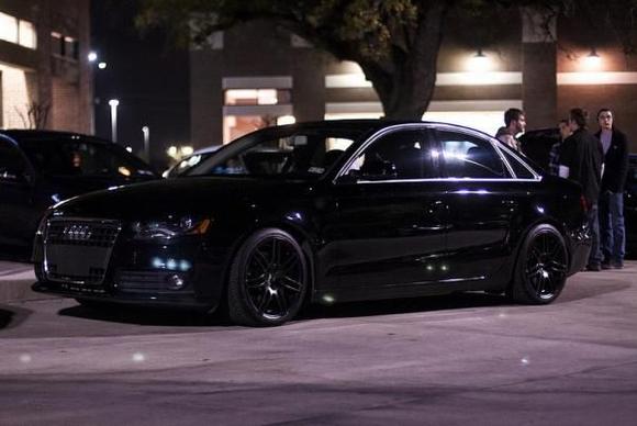 a4 after being lowered, new wheels and tires