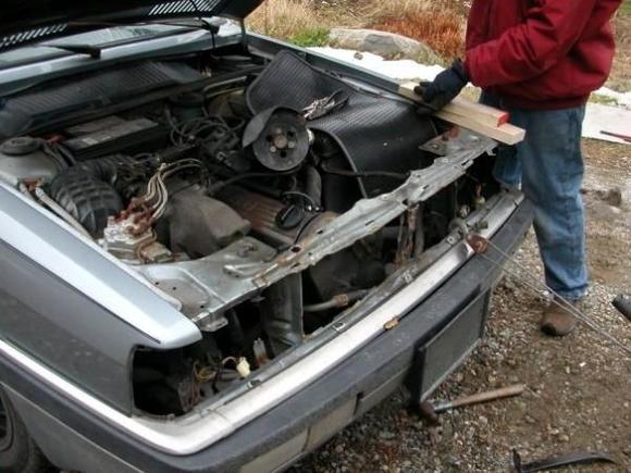 power steering pump didn't really fit.