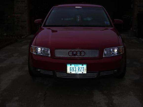 Chrome headlight accents